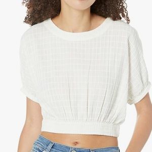 Faherty Cala Windowpane Cream Top